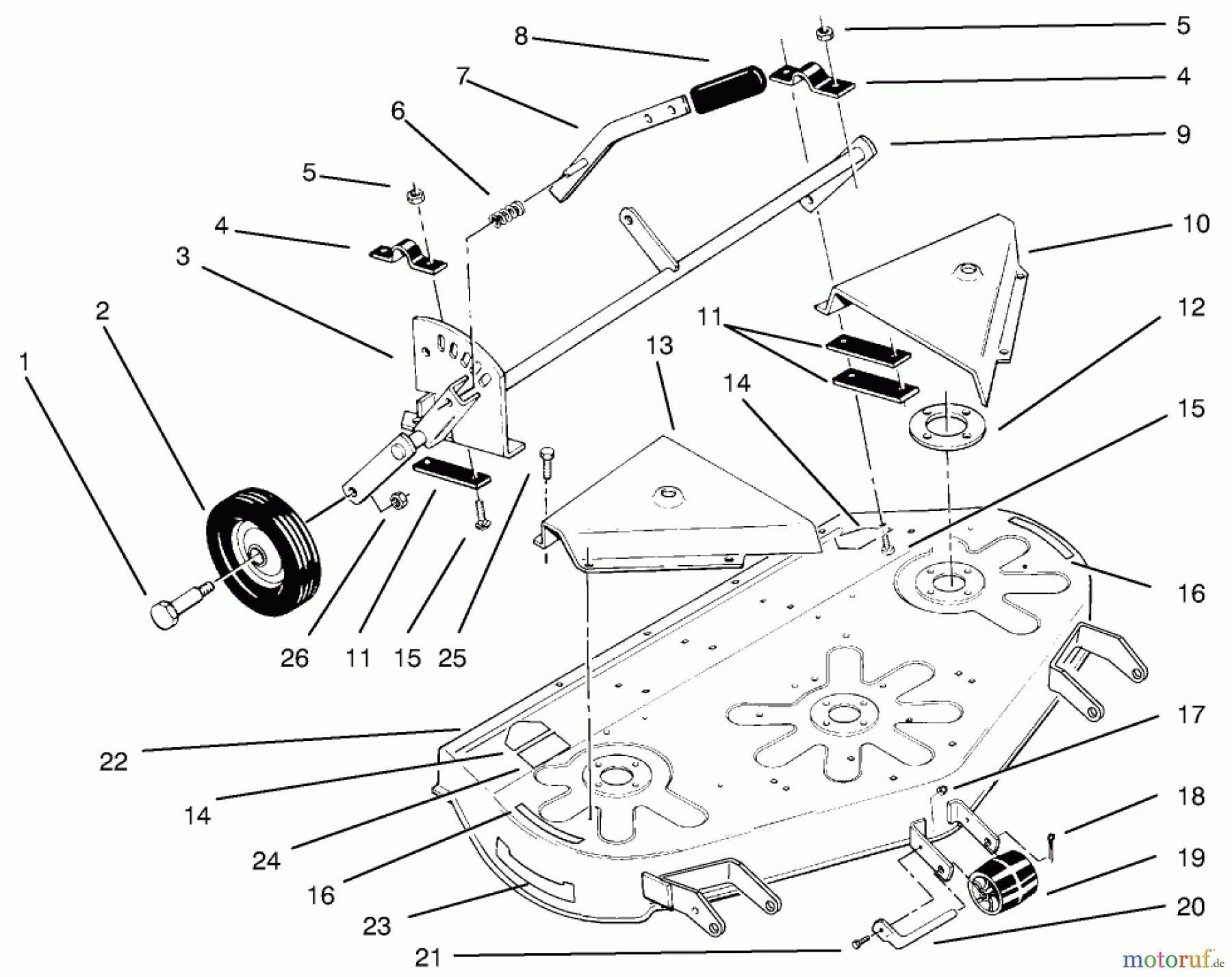 Toro Neu Mowers, Deck Assembly Only 78355 - Toro 42