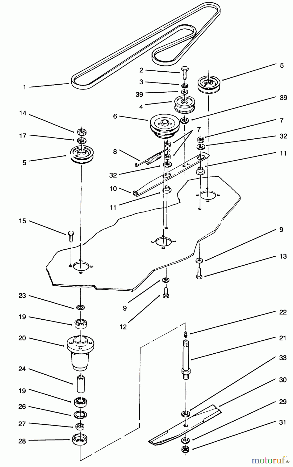 Toro Neu Mowers, Deck Assembly Only 78360 - Toro 48
