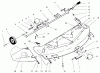 Toro 78361 - 48" Side Discharge Mower, 300 Series GT Classic Tractors, 1998 (8900001-8999999) Ersatzteile DECK ASSEMBLY