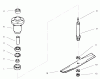 Toro 78361 - 48" Side Discharge Mower, 300 Series GT Classic Tractors, 1999 (9900001-9999999) Ersatzteile SPINDLE ASSEMBLY