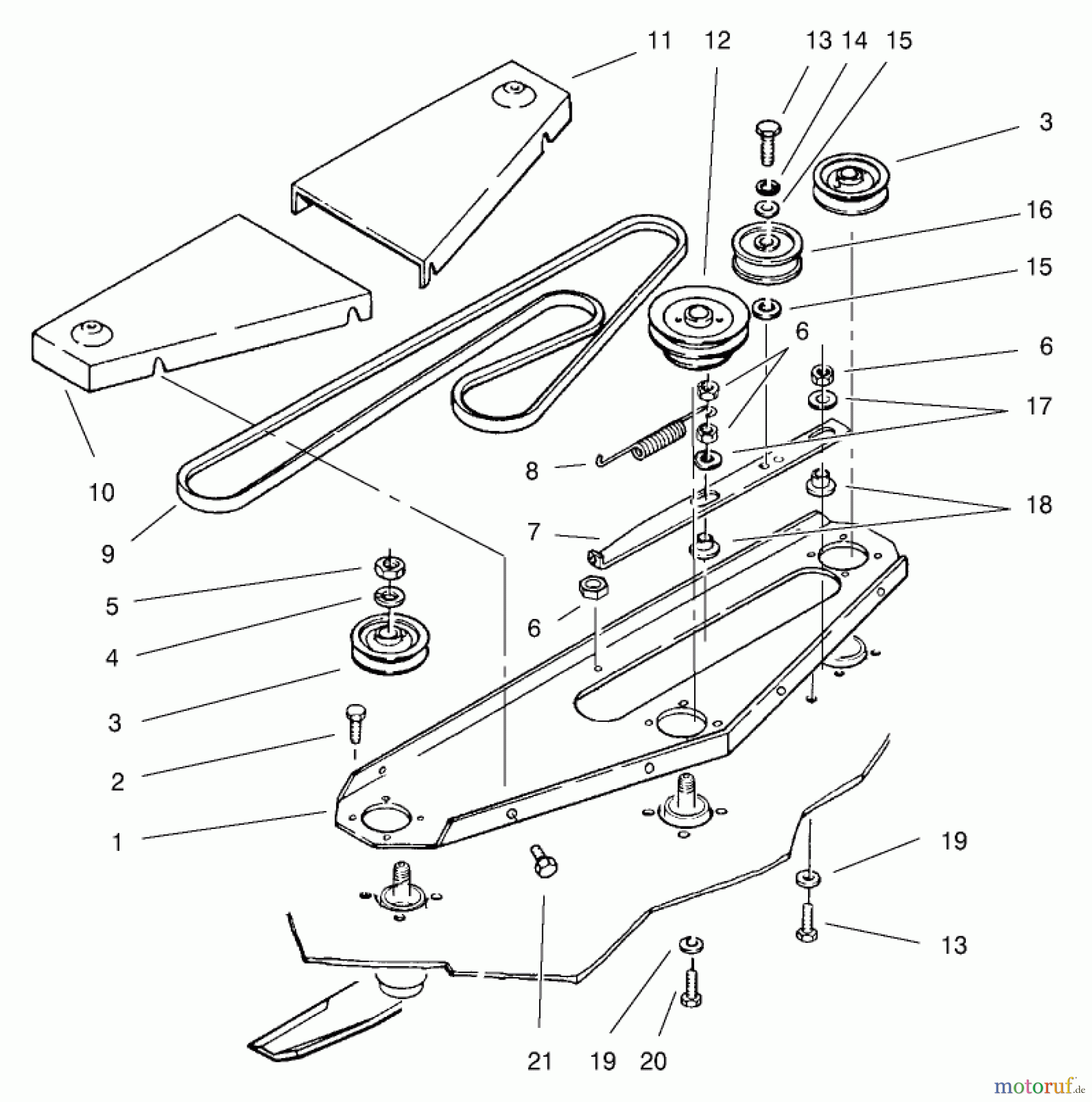 Toro Neu Mowers, Deck Assembly Only 78361 - Toro 48