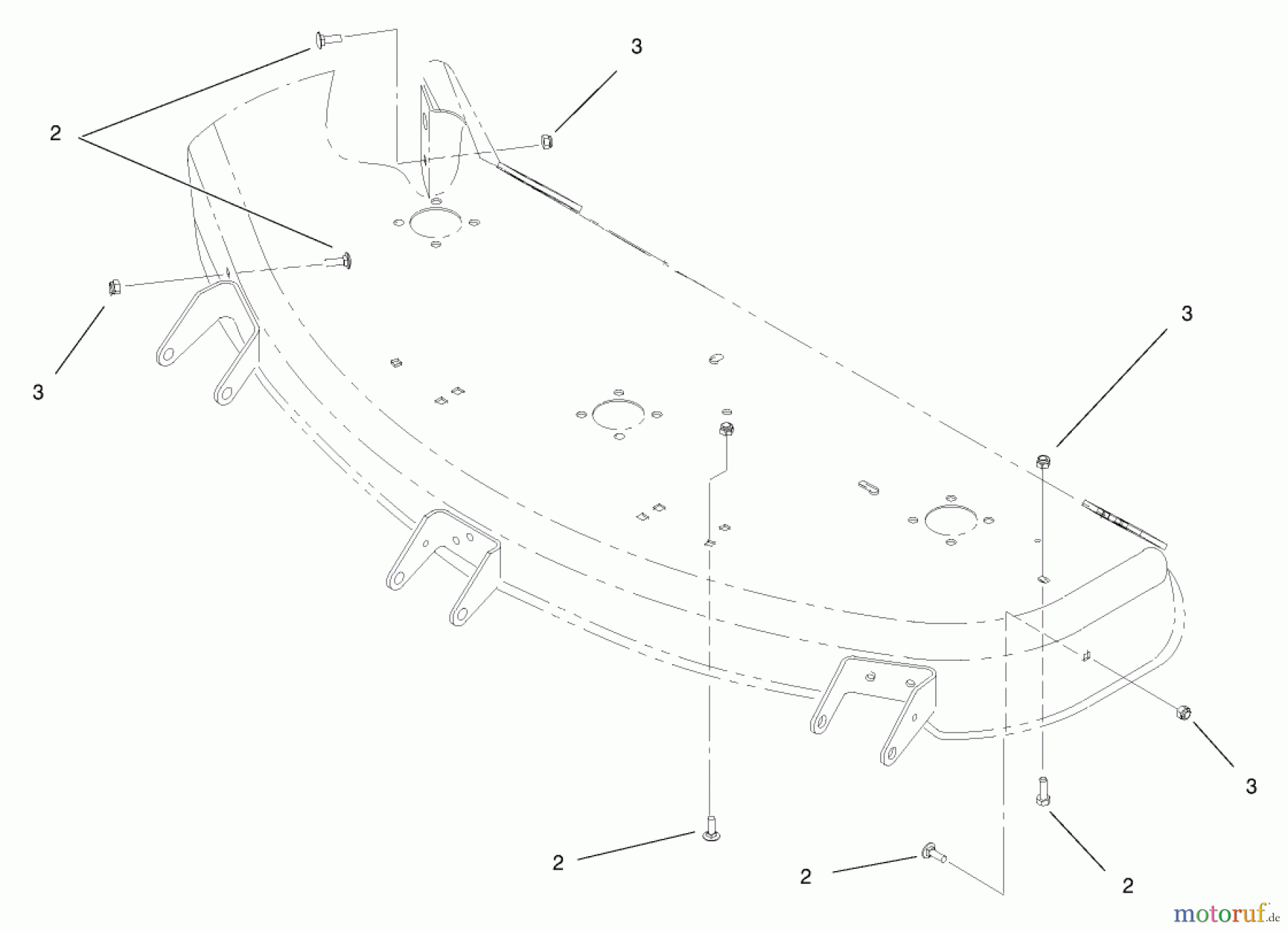Toro Neu Mowers, Deck Assembly Only 78361 - Toro 48
