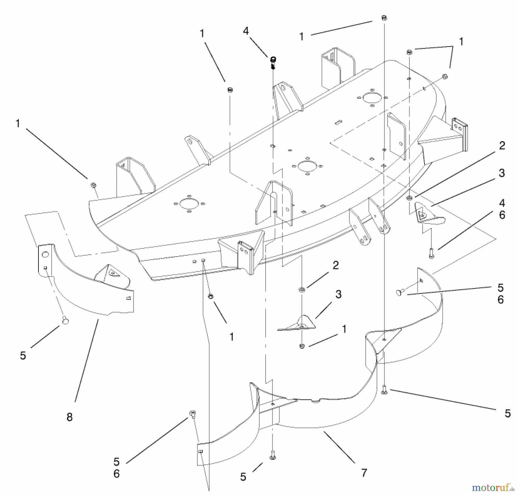 Toro Neu Mowers, Deck Assembly Only 78363 - Toro 48