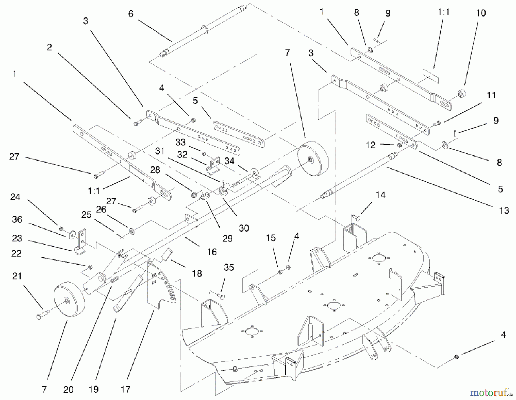 Toro Neu Mowers, Deck Assembly Only 78363 - Toro 48