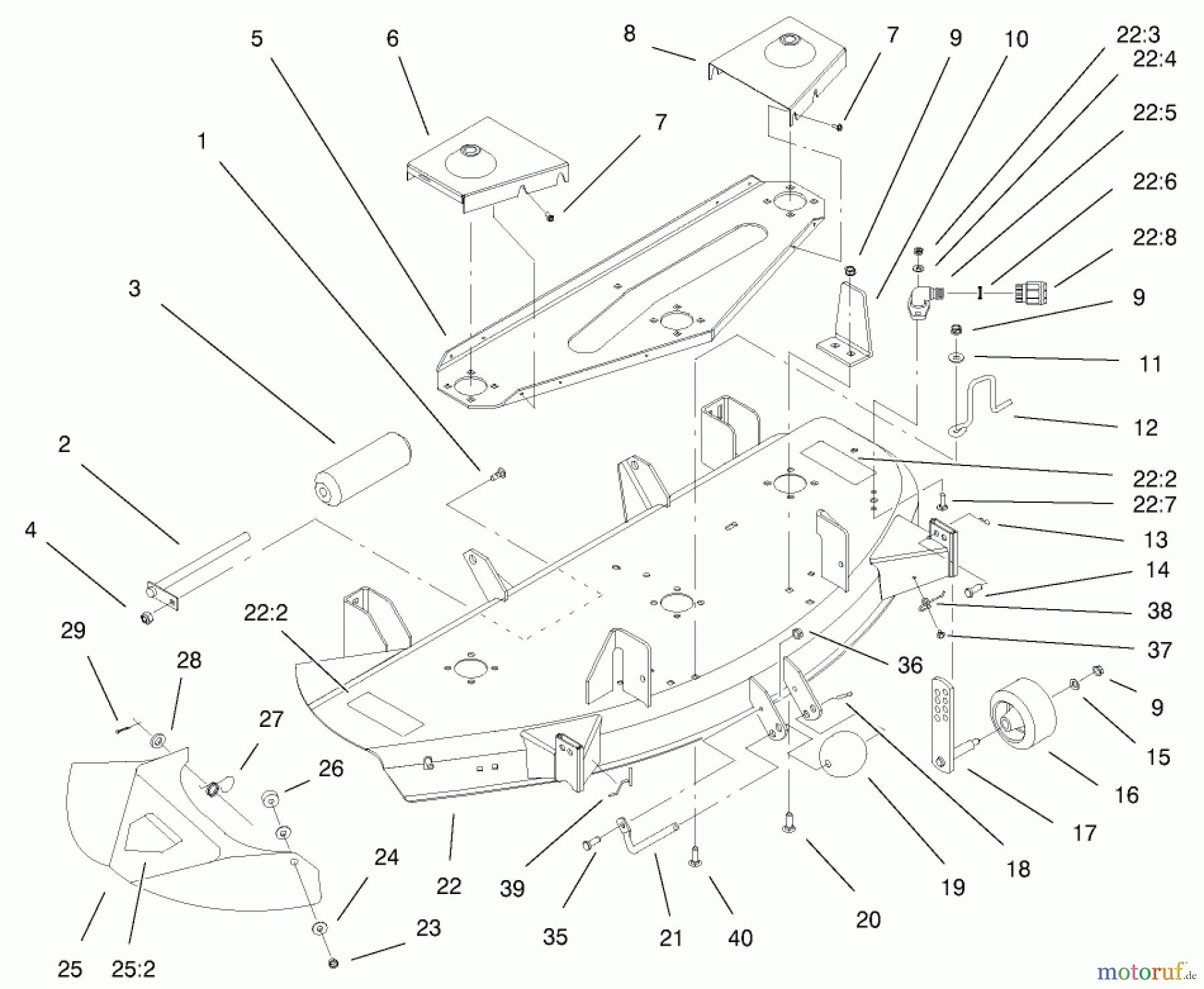 Toro Neu Mowers, Deck Assembly Only 78363 - Toro 48