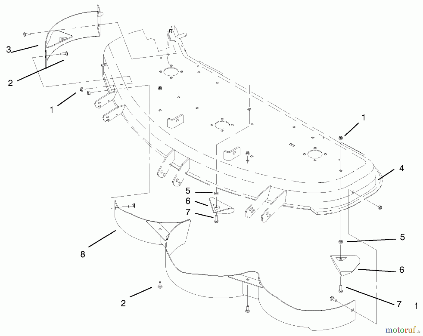 Toro Neu Mowers, Deck Assembly Only 78365 - Toro 48