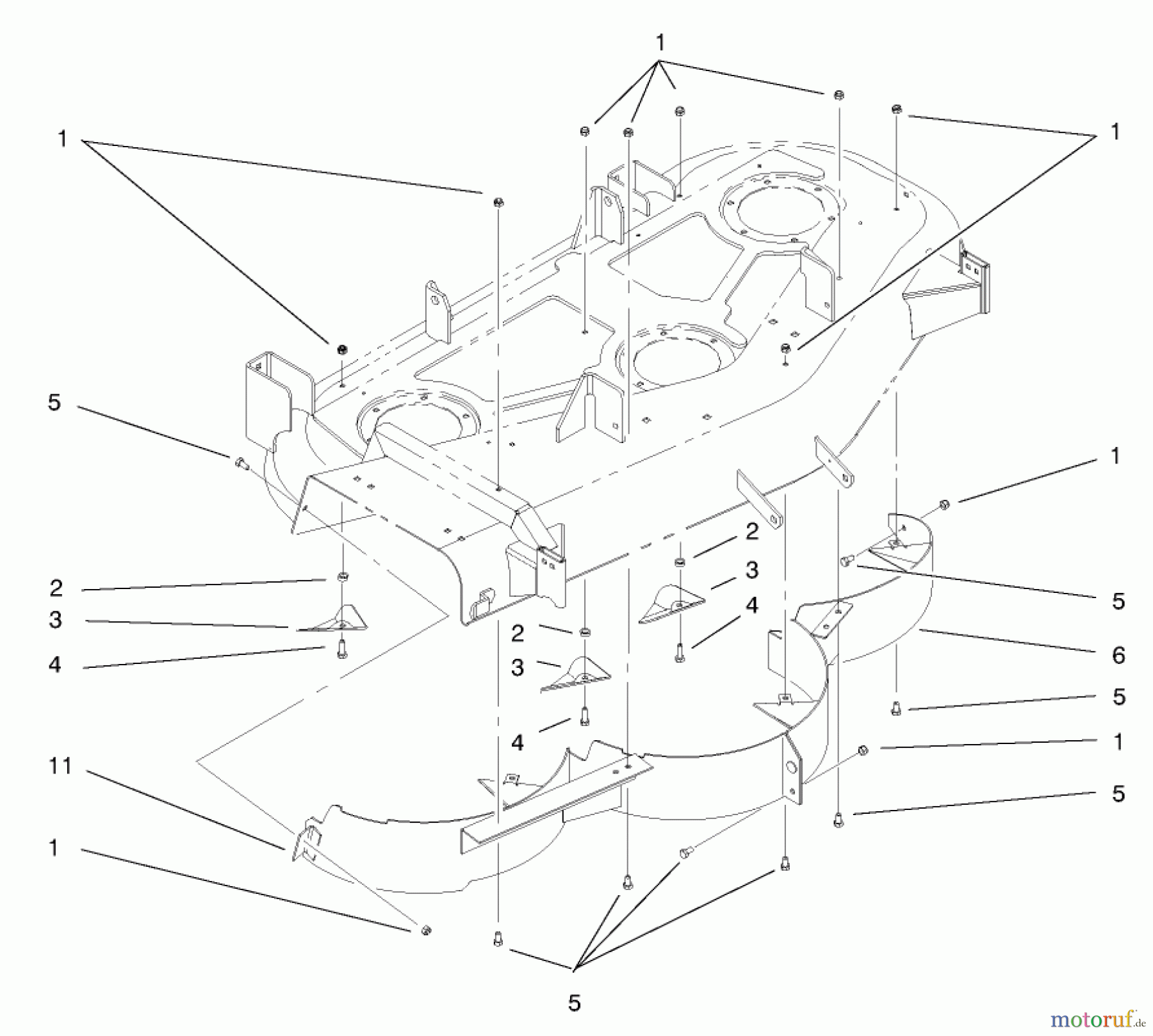  Toro Neu Mowers, Deck Assembly Only 78370 - Toro 52