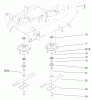 Toro 78375 - 52" Recycler Mower, 5xi Garden Tractors, 1998 (8900001-8999999) Ersatzteile SPINDLE AND BLADE ASSEMBLY