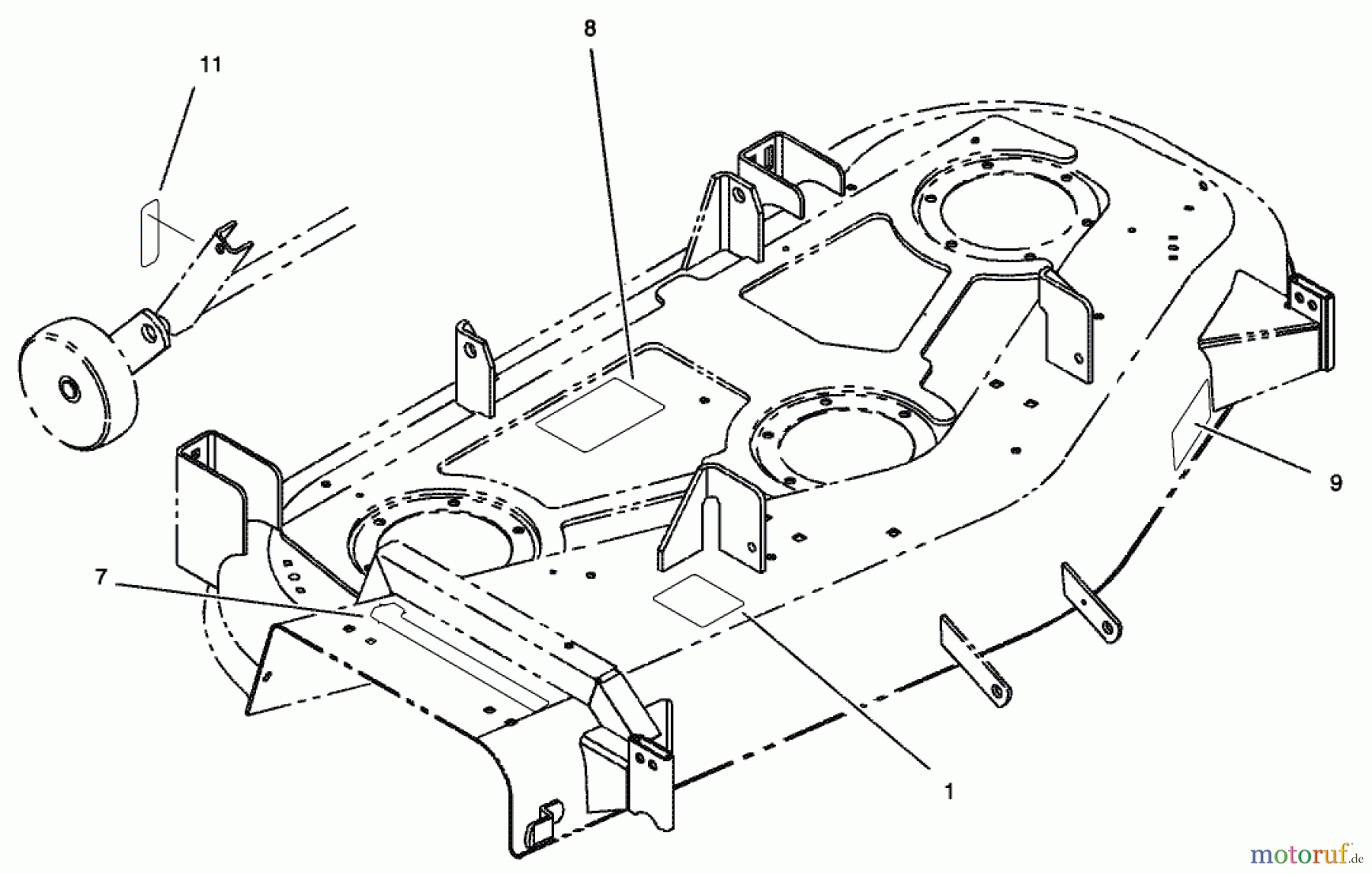 Toro Neu Mowers, Deck Assembly Only 78370 - Toro 52
