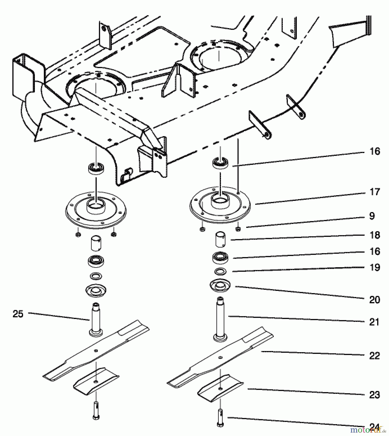 Toro Neu Mowers, Deck Assembly Only 78370 - Toro 52