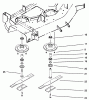 Toro 78370 - 52" Side Discharge Mower, 5xi Garden Tractors, 2005 (250000001-250999999) Ersatzteile SPINDLE AND BLADE ASSEMBLY