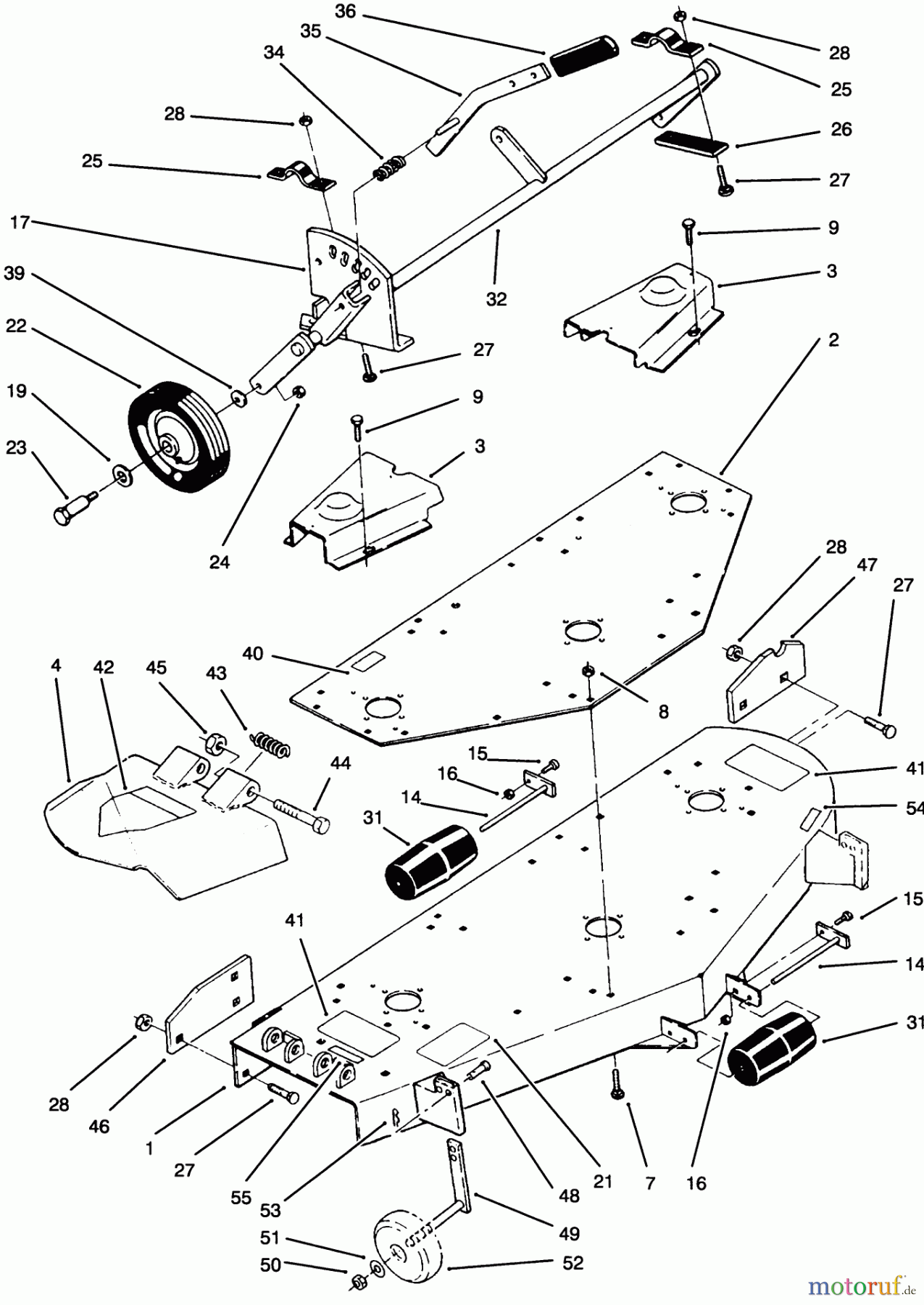 Toro Neu Mowers, Deck Assembly Only 78390 - Toro 60
