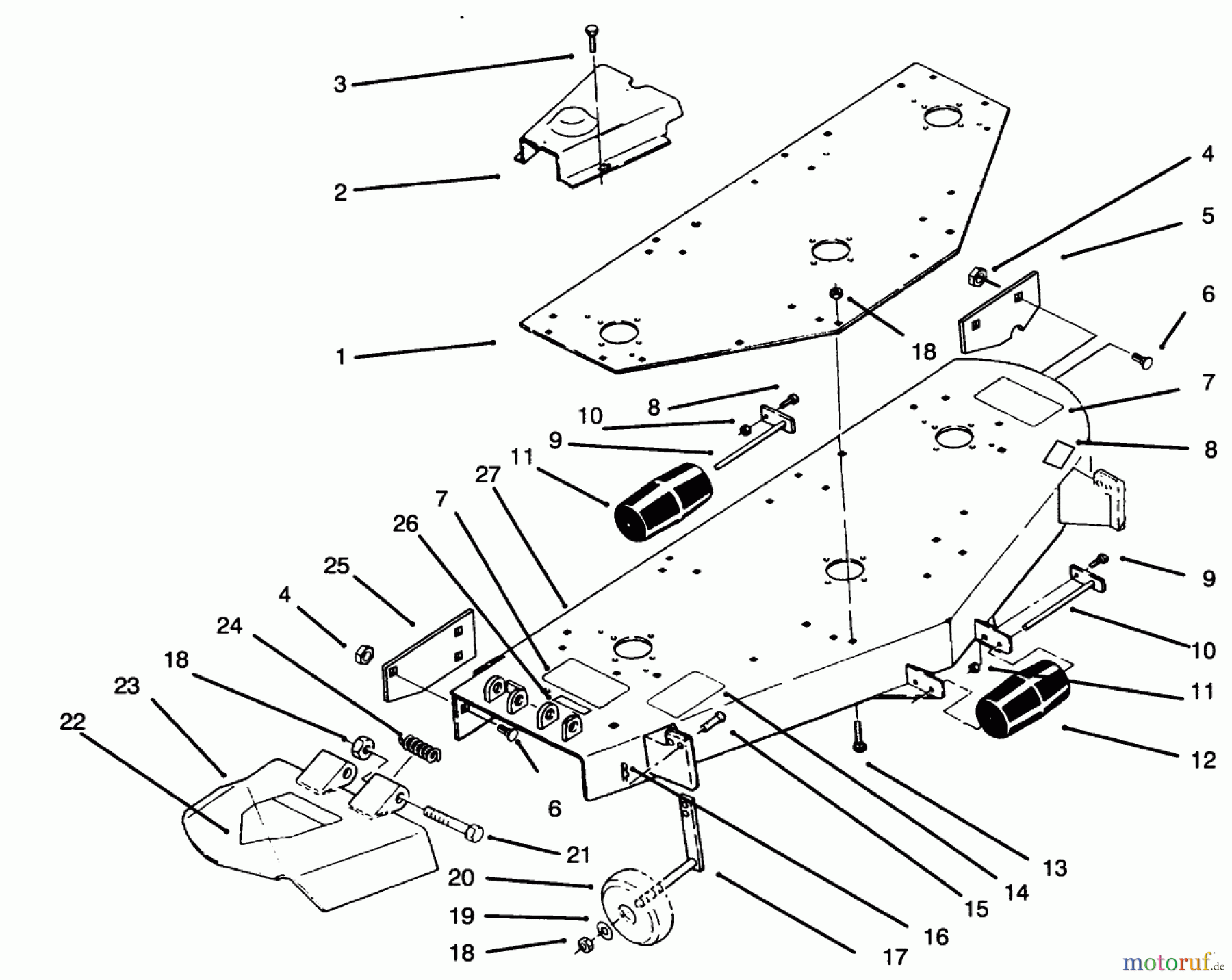 Toro Neu Mowers, Deck Assembly Only 78390 - Toro 60
