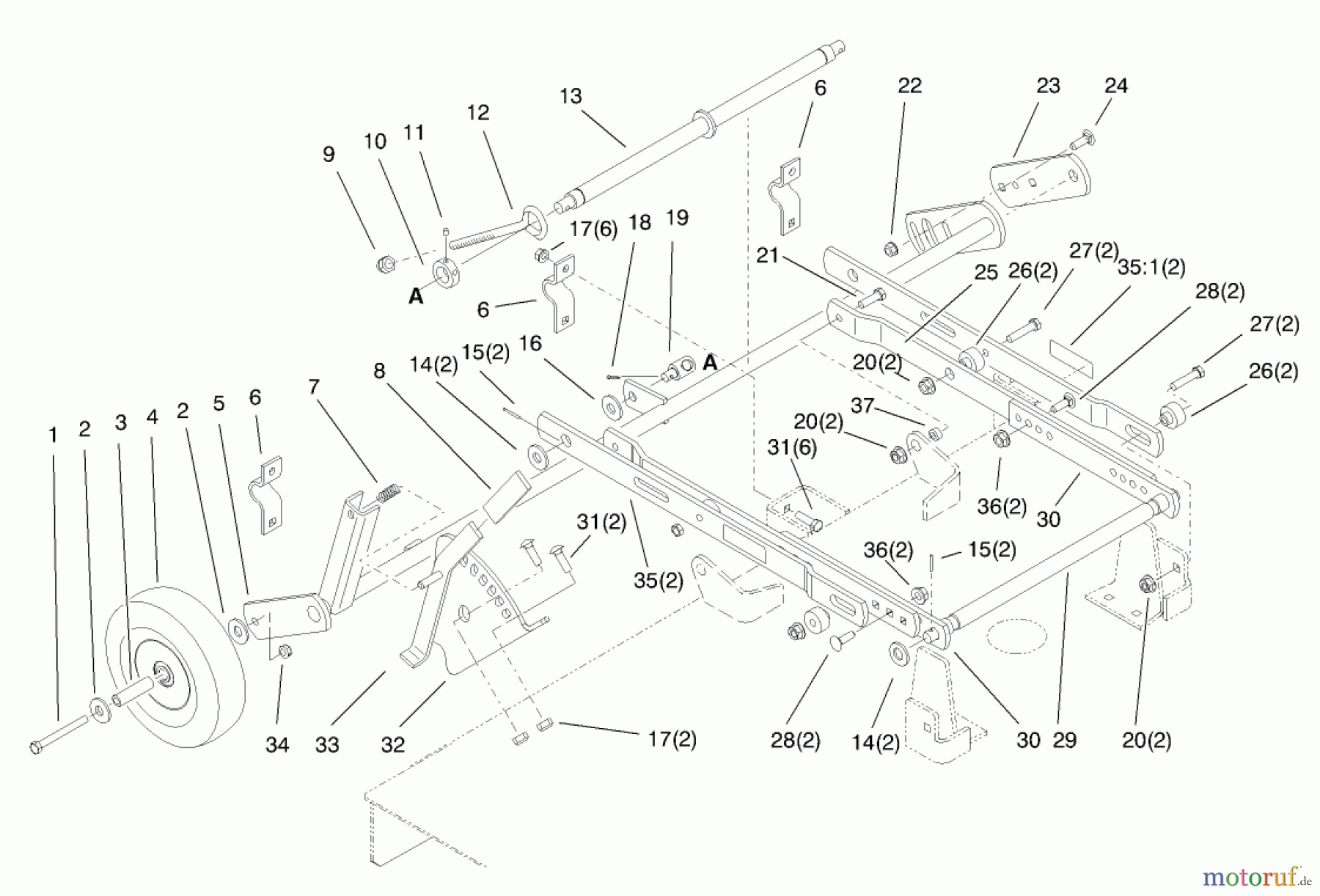 Toro Neu Mowers, Deck Assembly Only 78395 - Toro 60