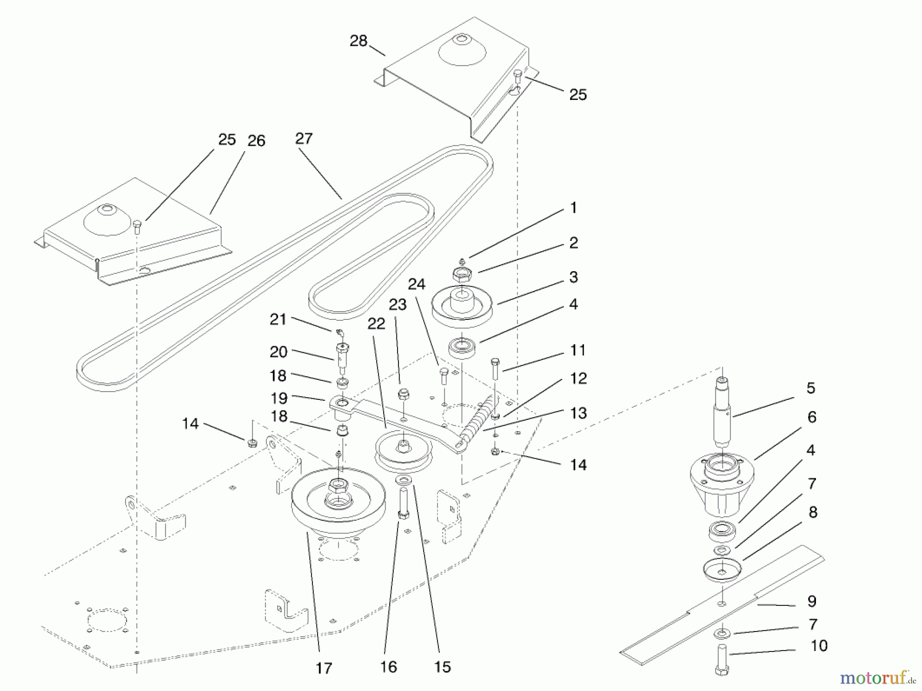 Toro Neu Mowers, Deck Assembly Only 78395 - Toro 60