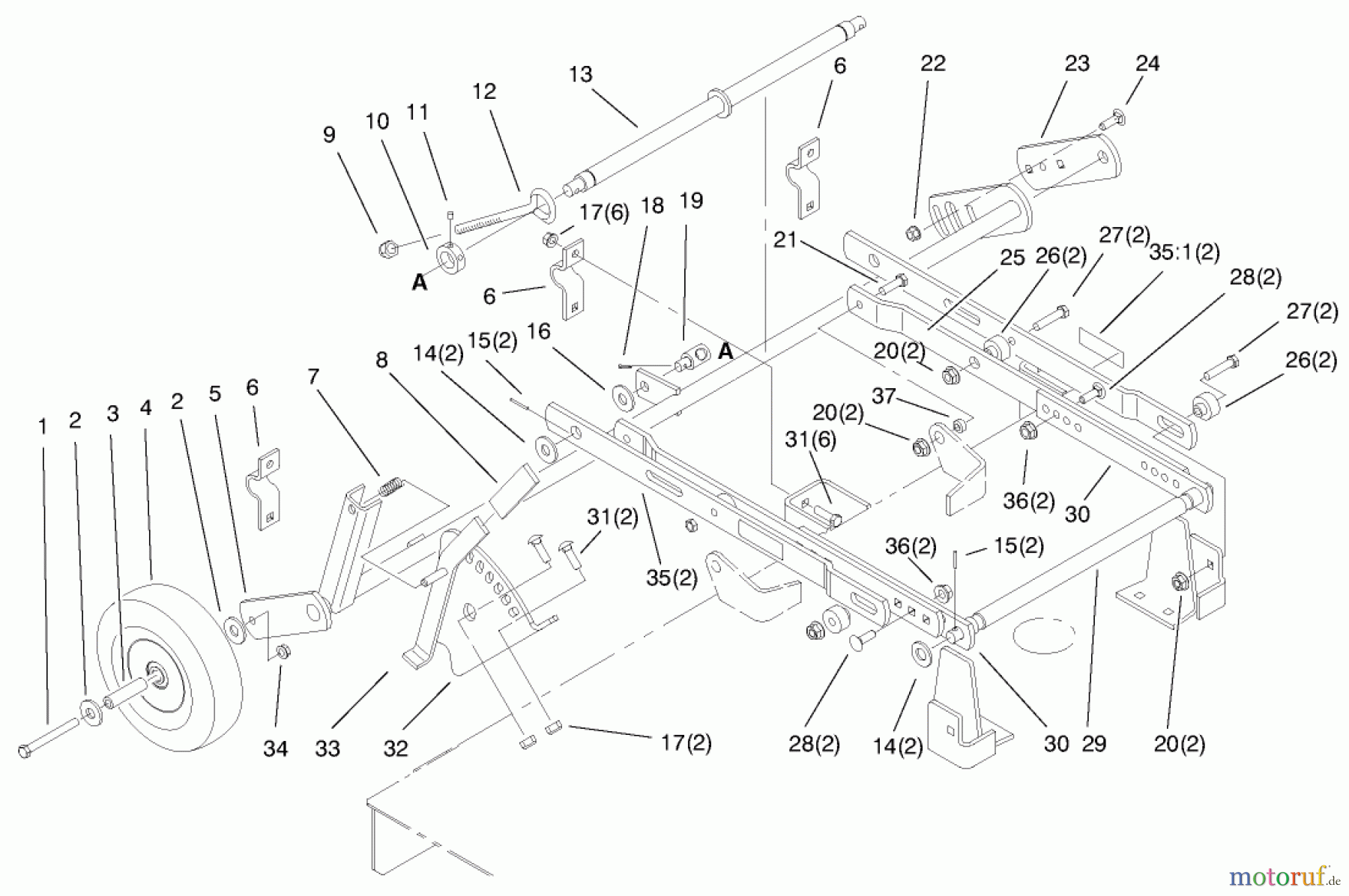 Toro Neu Mowers, Deck Assembly Only 78395 - Toro 60