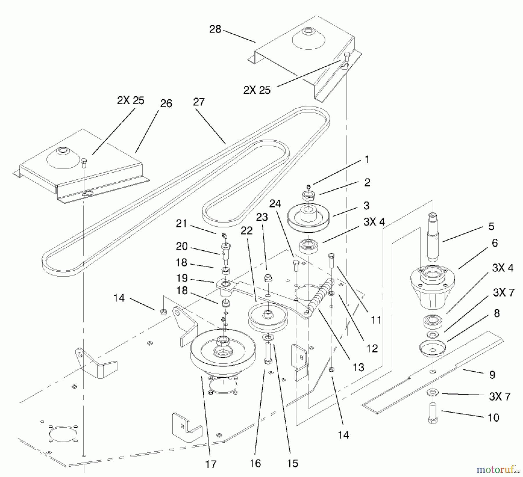 Toro Neu Mowers, Deck Assembly Only 78395 - Toro 60