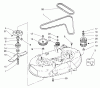 Toro 78410 - 38" Recycler Mower, 1993 (39000001-39999999) Ersatzteile SPINDLE ASSEMBLY