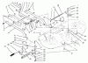 Toro 78420 - 42" Rear Discharge Mower, 1994 (490001-499999) Ersatzteile CARRIAGE ASSEMBLY