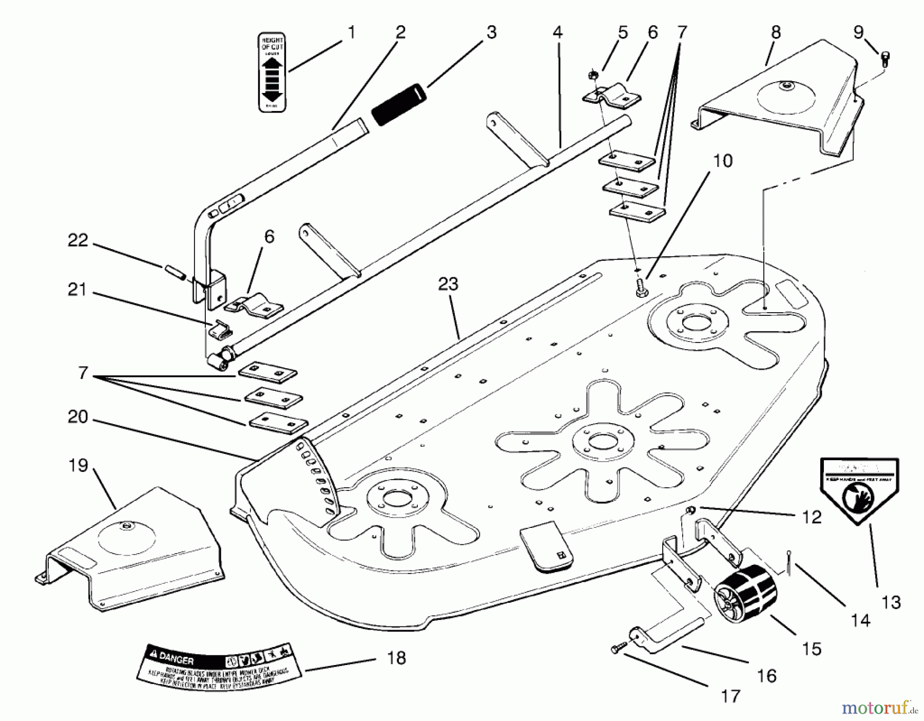 Toro Neu Mowers, Deck Assembly Only 78420 - Toro 42