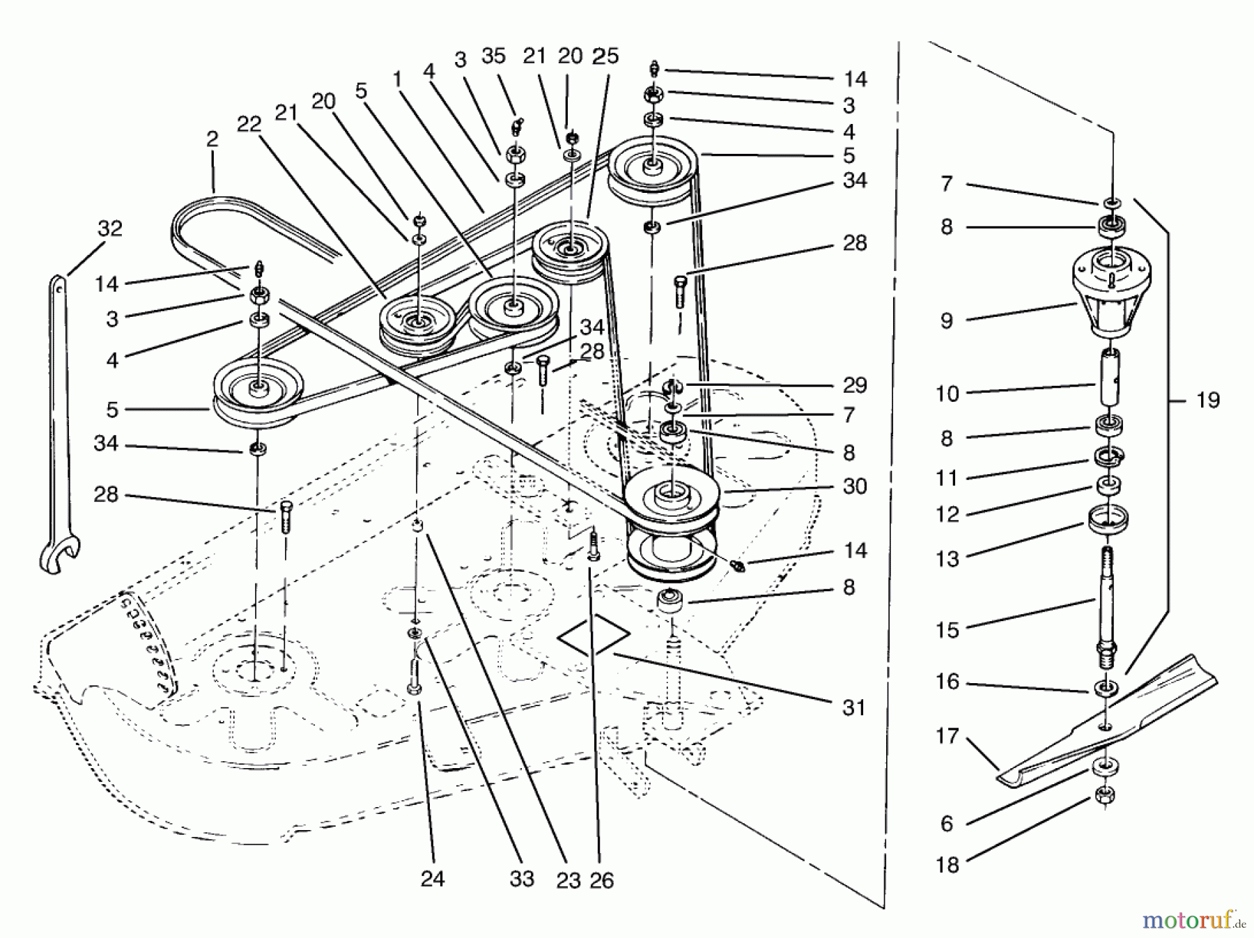 Toro Neu Mowers, Deck Assembly Only 78420 - Toro 42