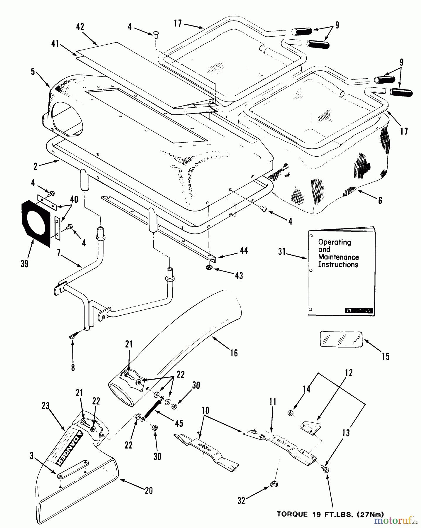 Toro Neu Accessories, Mower 07-07BK01 - Toro 37