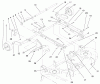 Toro 78444 - 44" Side Discharge Mower, 5xi Garden Tractor, 1999 (9900001-9999999) Ersatzteile DECK SUSPENSION ASSEMBLY