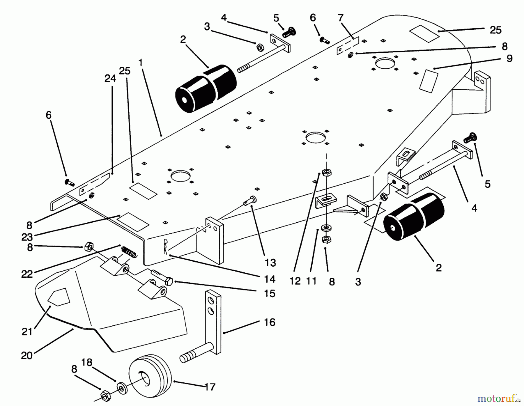 Toro Neu Mowers, Deck Assembly Only 78475 - Toro 60