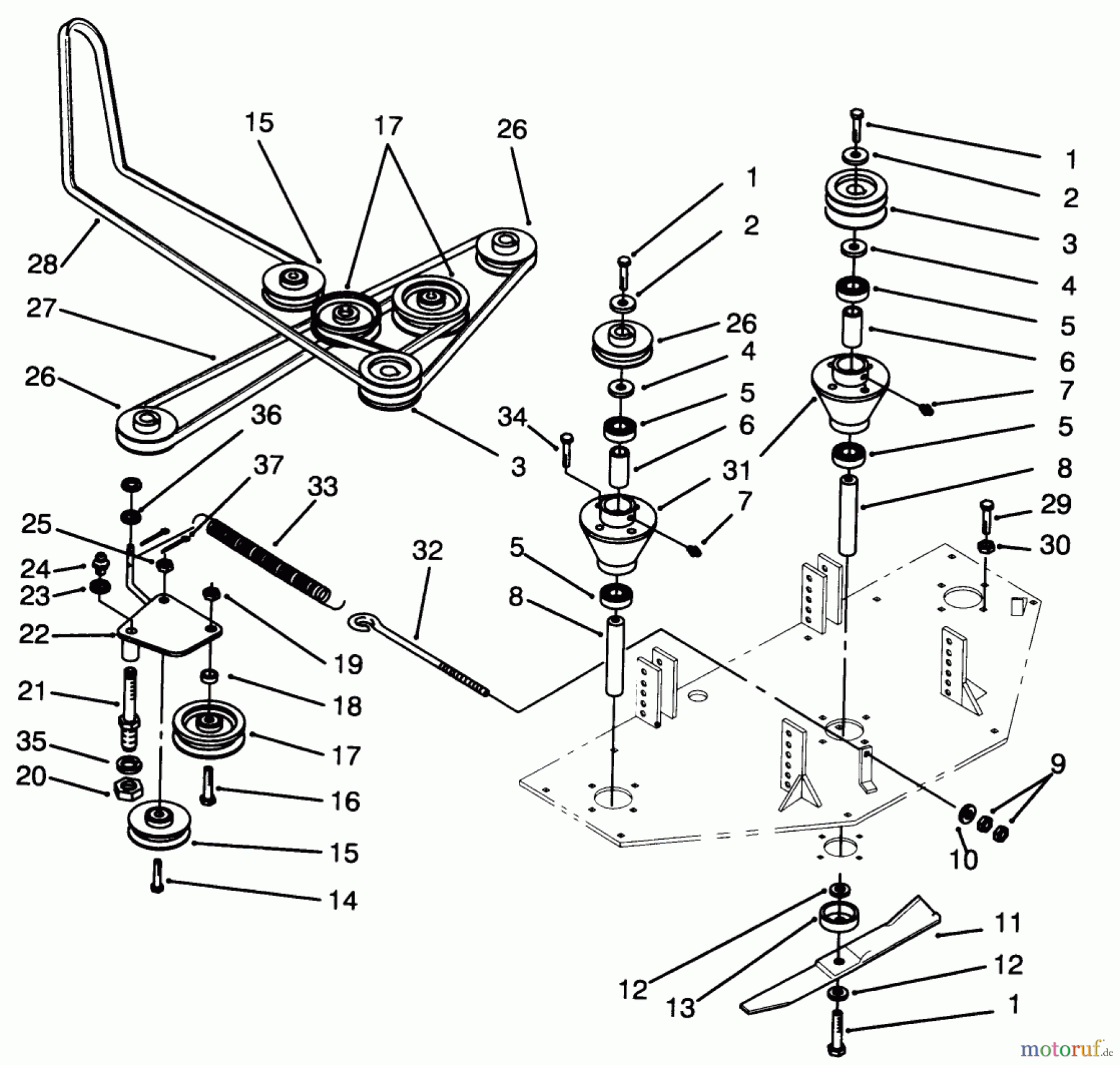  Toro Neu Mowers, Deck Assembly Only 78475 - Toro 60