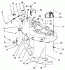 Toro 79105 - 44" Recycler Mower, 1996 (6900001-6999999) Ersatzteile BELT COVER & DEFLECTOR ASSEMBLY