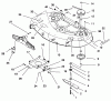 Toro 79105 - 44" Recycler Mower, 1996 (6900001-6999999) Ersatzteile DECK ASSEMBLY