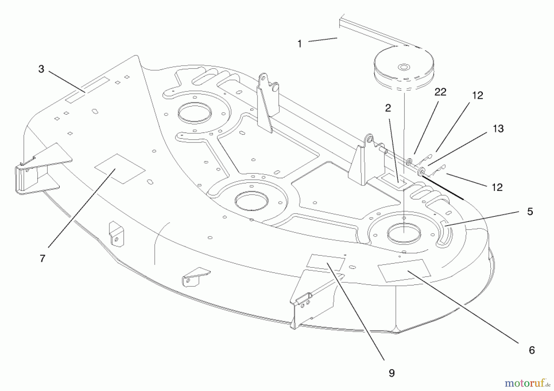Toro Neu Mowers, Deck Assembly Only 79107 - Toro 44