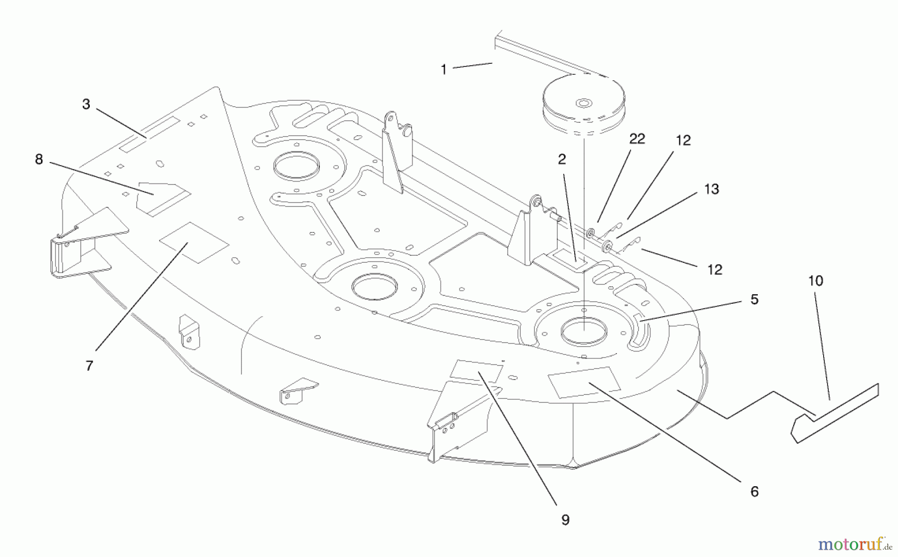  Toro Neu Mowers, Deck Assembly Only 79108 - Toro 44