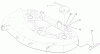 Toro 79108 - 44" Recycler Mower, XL Series Lawn Tractors, 1999 (9900001-9999999) Ersatzteile BELT & DECAL ASSEMBLY