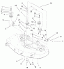 Toro 79108 - 44" Recycler Mower, XL Series Lawn Tractors, 1999 (9900001-9999999) Ersatzteile BRAKE & IDLER ASSEMBLY