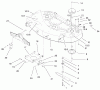 Toro 79108 - 44" Recycler Mower, XL Series Lawn Tractors, 1999 (9900001-9999999) Ersatzteile DECK ASSEMBLY