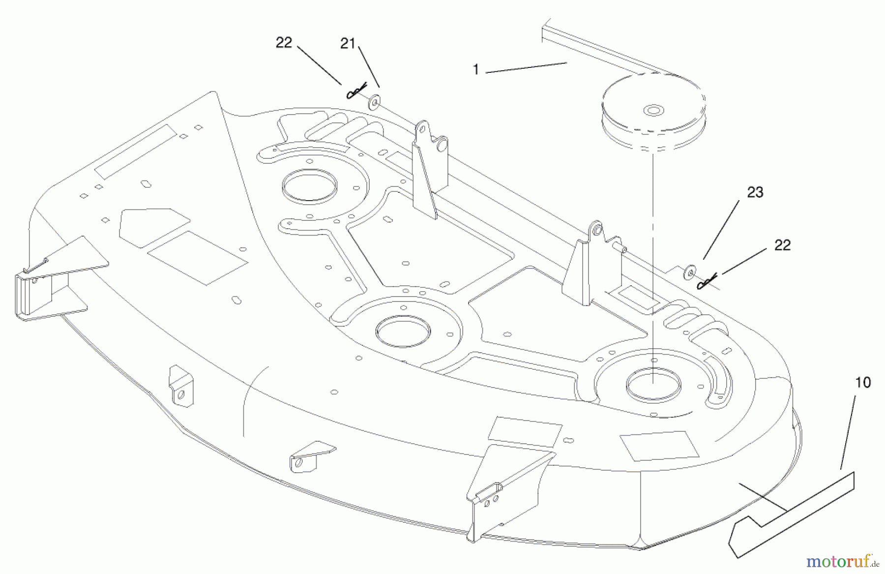 Toro Neu Mowers, Deck Assembly Only 79108 - Toro 44