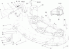 Toro 79110 - 44" Side Discharge Mower, 2005 and After XL 440H Lawn Tractor, 2010 (310000001-310999999) Ersatzteile CHUTE AND RECYCLER ASSEMBLY