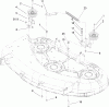 Toro 79110 - 44" Side Discharge Mower, 2005 and After XL 440H Lawn Tractor, 2010 (310000001-310999999) Ersatzteile PULLEY AND BRAKE ASSEMBLY