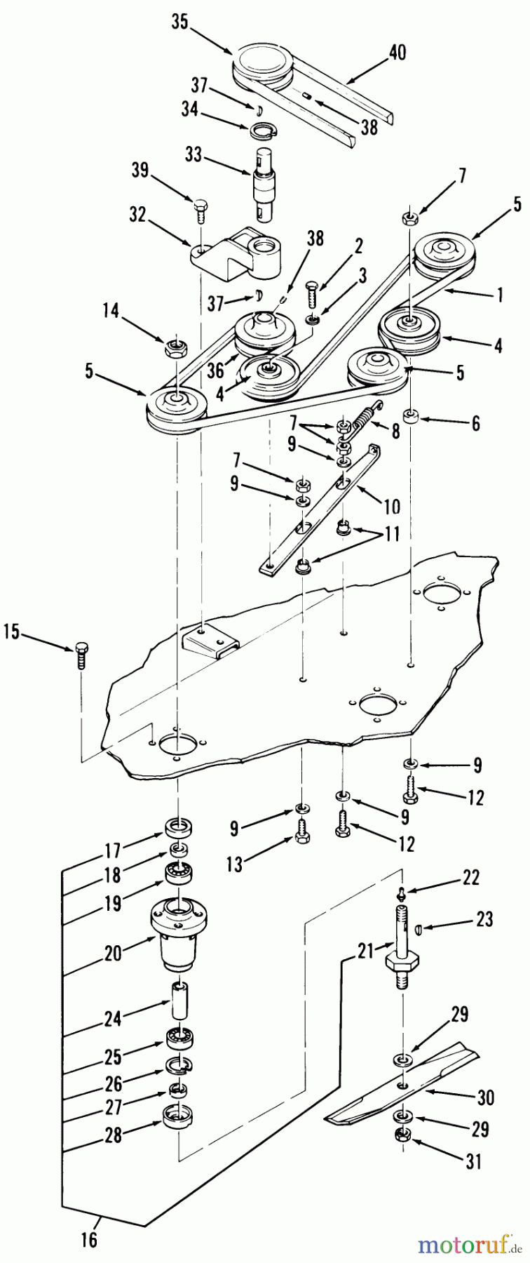 Toro Neu Mowers, Deck Assembly Only 85-36XR01 - Toro 36