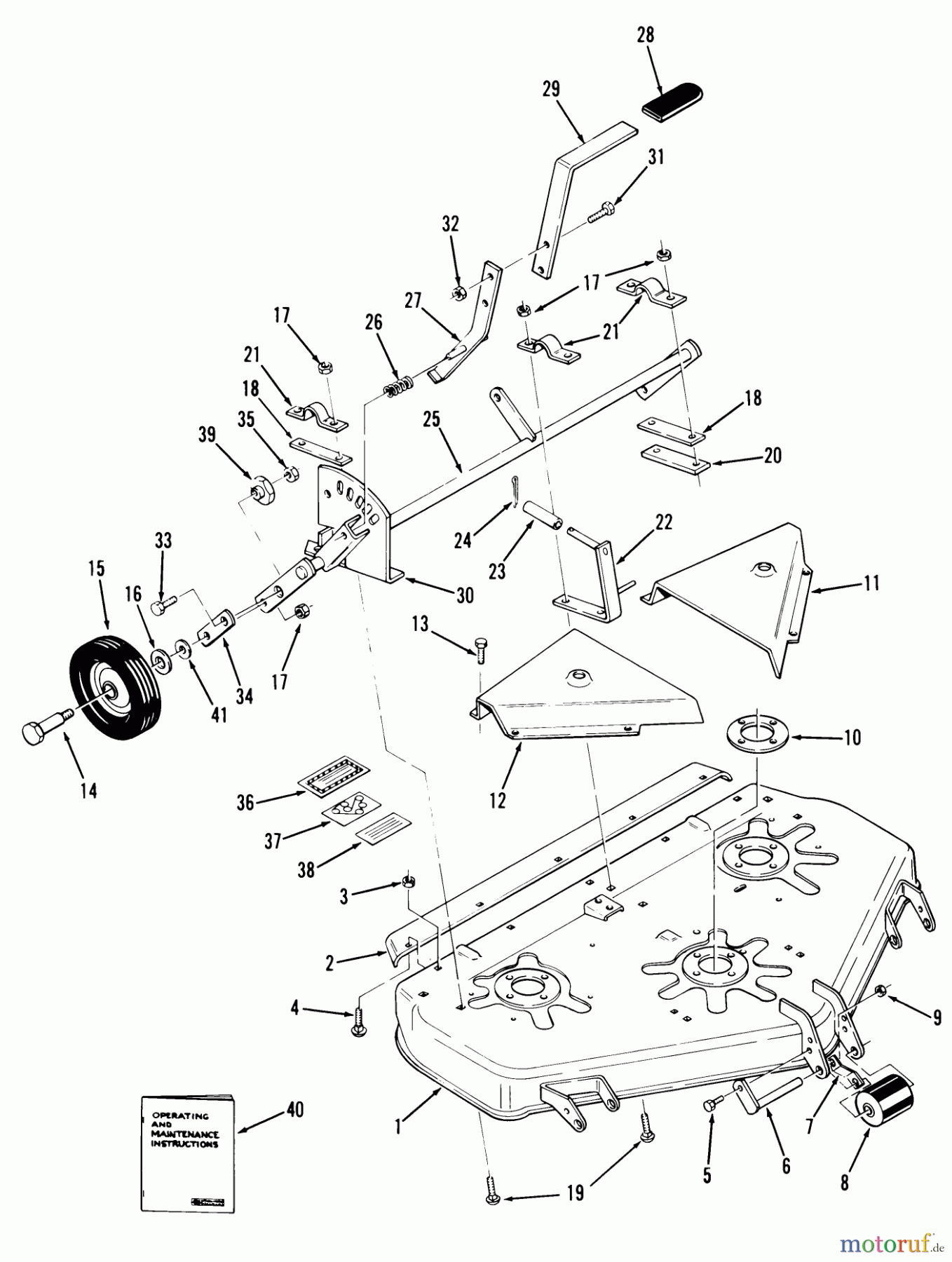 Toro Neu Mowers, Deck Assembly Only 95-36XS01 - Toro 36