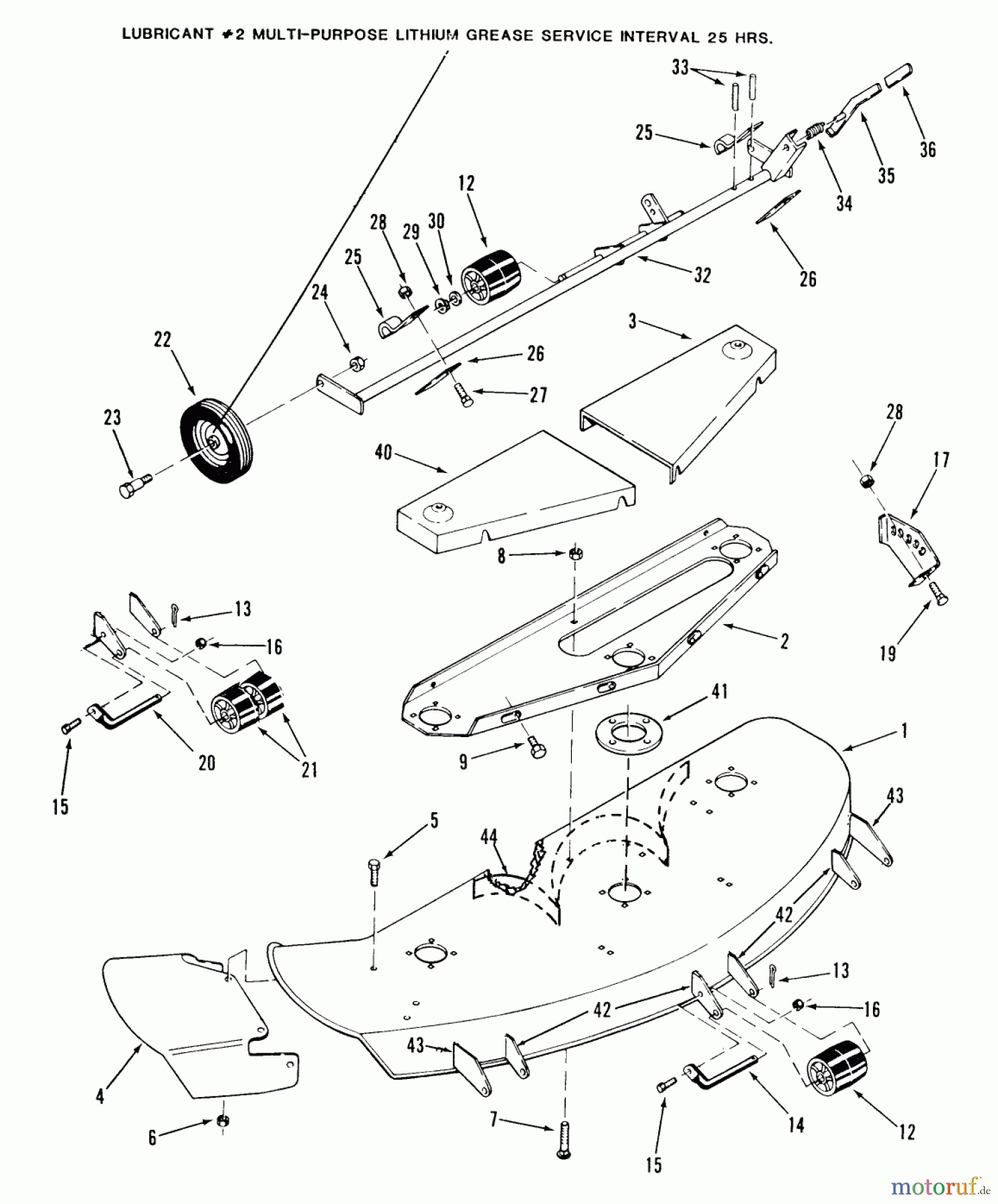 Toro Neu Mowers, Deck Assembly Only E5-36MR01 - Toro 36