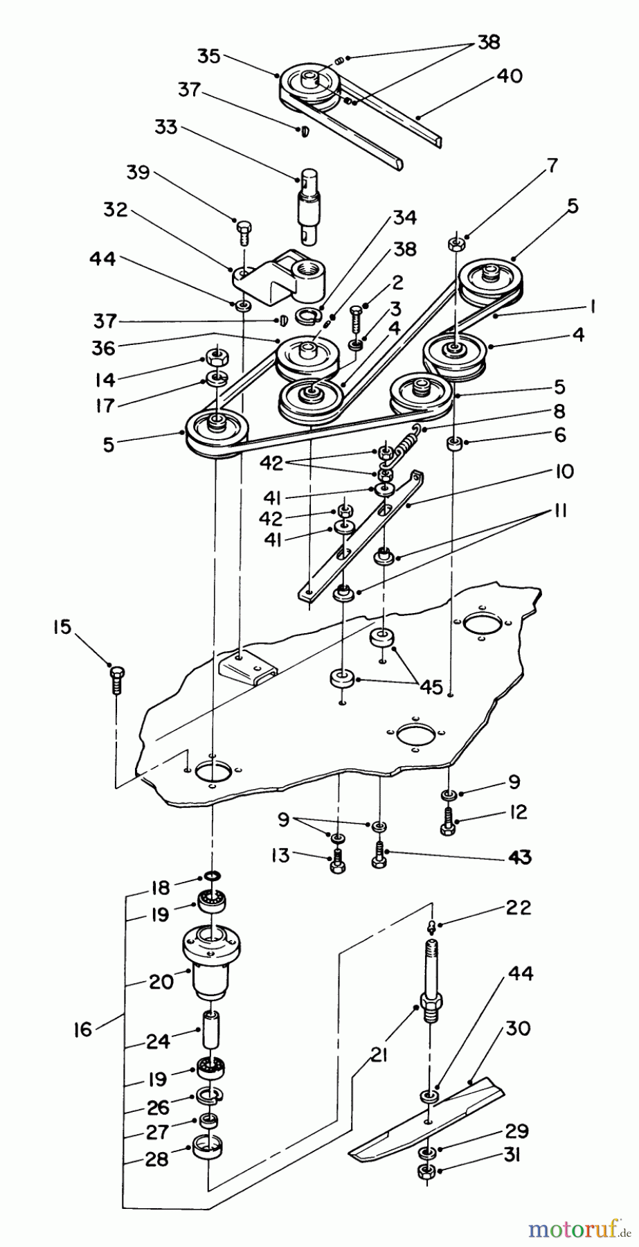  Toro Neu Mowers, Deck Assembly Only E5-42XR02 - Toro 42
