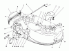 Toro R5-38SL01 - 38" Recycler Mower, 1991 (1000001-1999999) Ersatzteile BAFFLE & COVER ASSEMBLY