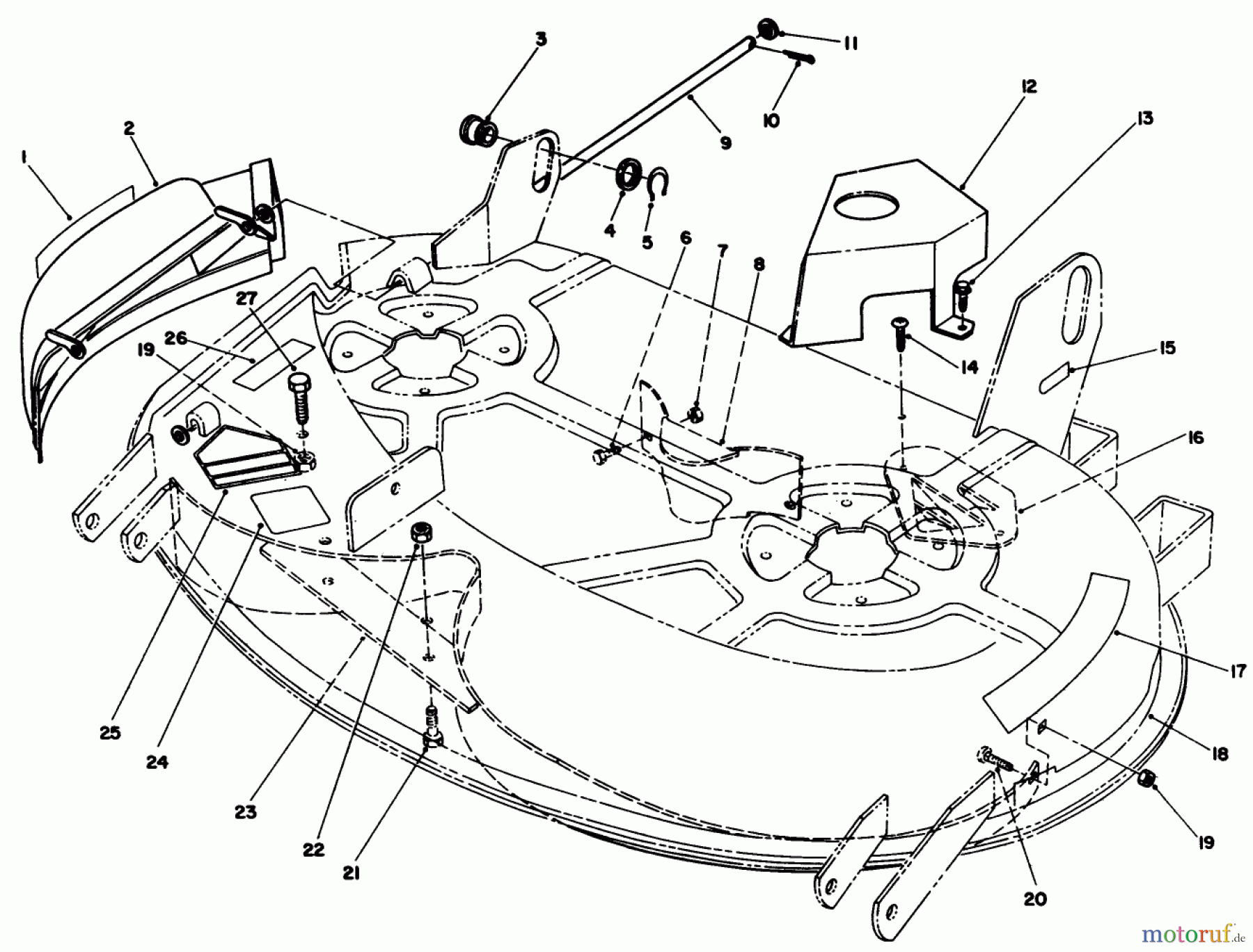 Toro Neu Mowers, Deck Assembly Only R5-38SS01 - Toro 38
