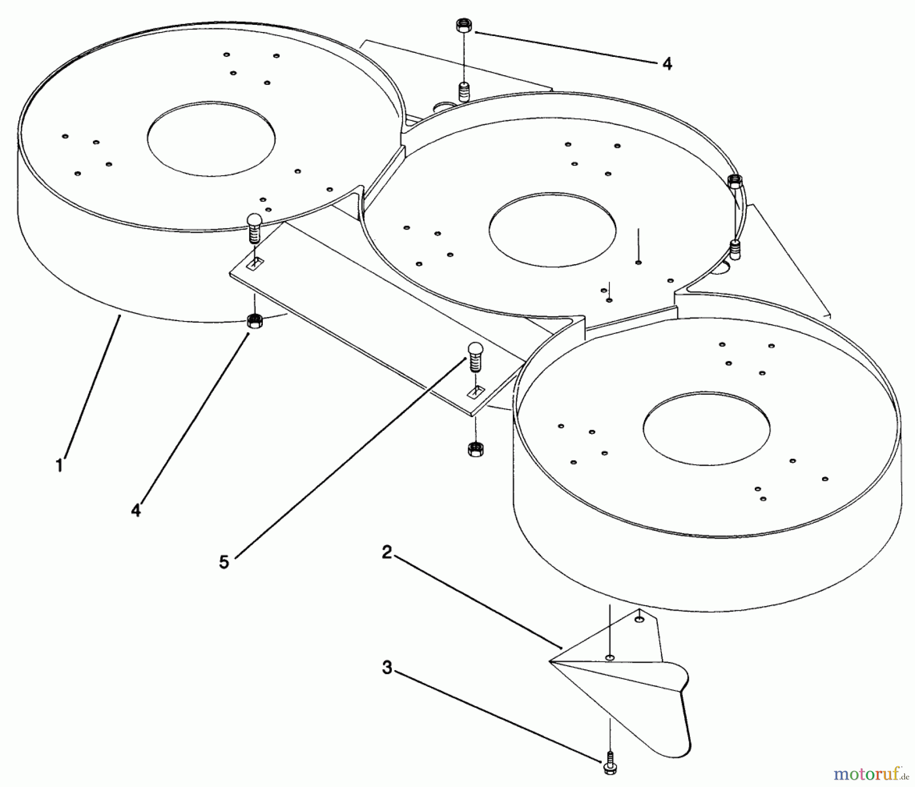 Toro Neu Mowers, Deck Assembly Only R5-42RC01 - Toro 42