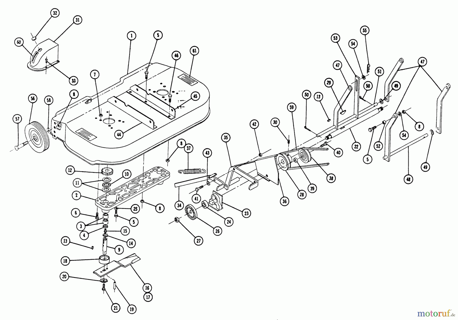 Toro Neu Mowers, Deck Assembly Only RM-116 - Toro 32