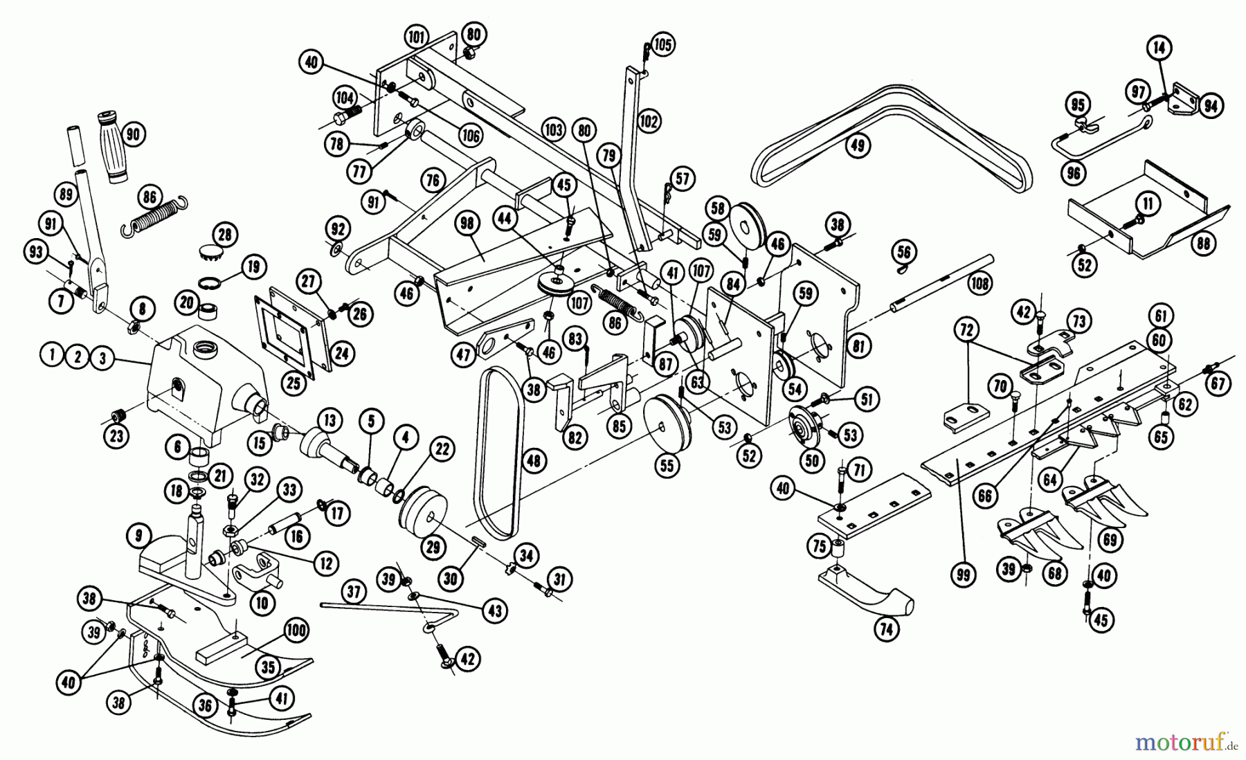 Toro Neu Mowers, Deck Assembly Only SMS-50 - Toro 50