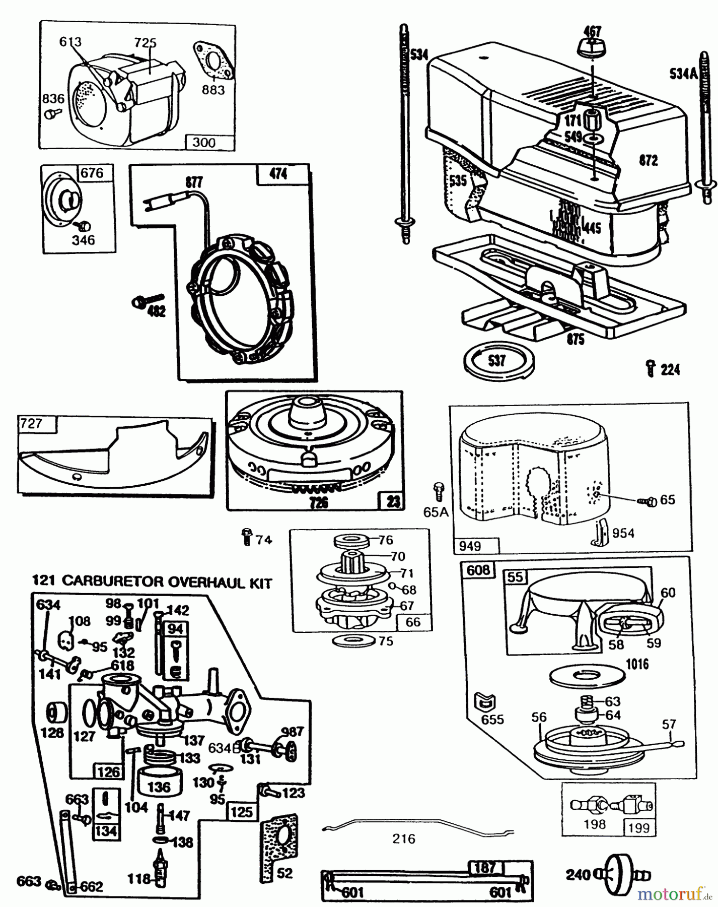 Toro Neu Mowers, Drive Unit Only 30102 - Toro Mid-Size Proline Gear Traction Unit, 12 hp, 1988 (8000001-8999999) BRIGGS & STRATTON MODEL NO. 281706-0186-01 #2