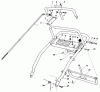 Toro 30102 - Mid-Size Proline Gear Traction Unit, 12 hp, 1988 (8000001-8999999) Ersatzteile HANDLE ASSEMBLY